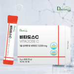 닥터가 비타도스C 3000 순수 비타민C 고함량 비타민씨 고용량 분말 가루 스틱 30포, 1개